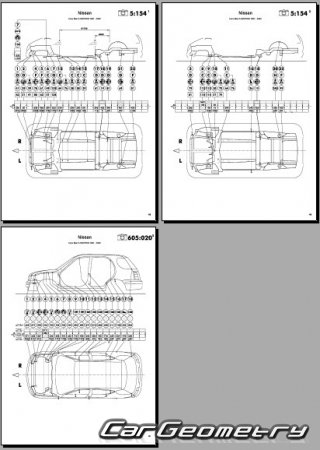 Nissan March (K11) 1992-2002 (RH Japanese market) Body dimensions