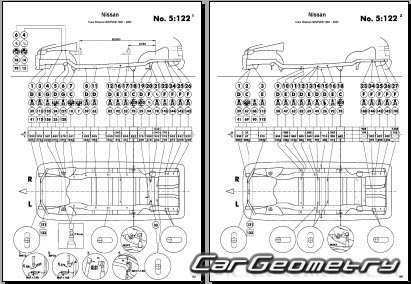 Nissan Rnessa (N30) 1997-2001 (RH Japanese market) Body dimensions