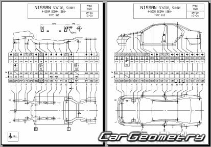 Nissan Primera (P12) 2001-2005 (RH Japanese market) Body dimensions