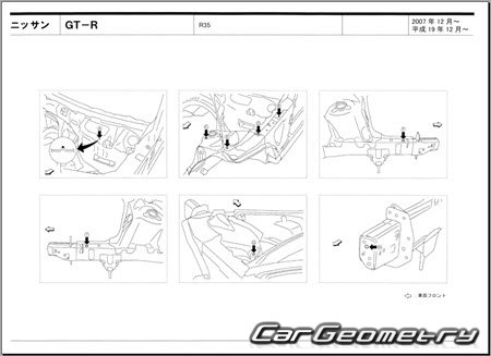 Nissan GT-R (R35) 2007-2023 (RH Japanese market) Body dimensions