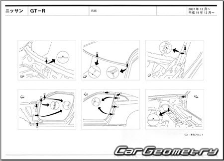 Nissan GT-R (R35) 2007-2023 (RH Japanese market) Body dimensions