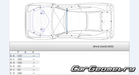 Nissan GT-R (R35) 2007-2023 (RH Japanese market) Body dimensions