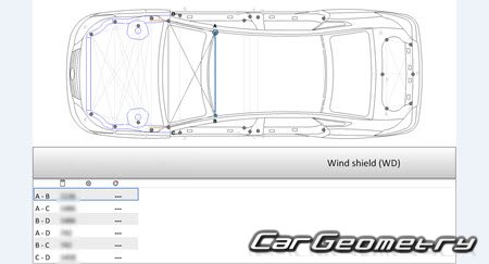 Nissan Teana (J32) 20082014 (RH Japanese market) Body dimensions