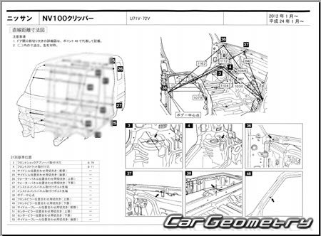 Nissan NV100 Clipper (U71 U72) 2012-2013 (RH Japanese market) Body dimensions