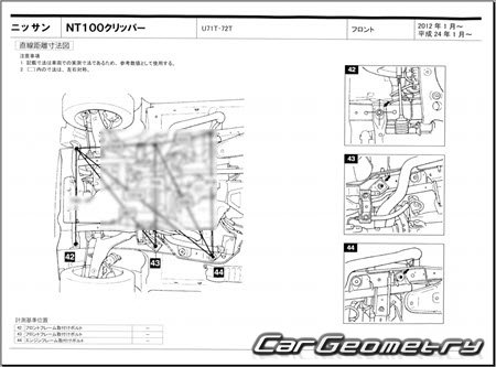 Nissan NT100 Clipper (U71T U72T) 2012-2013 (RH Japanese market) Body dimensions