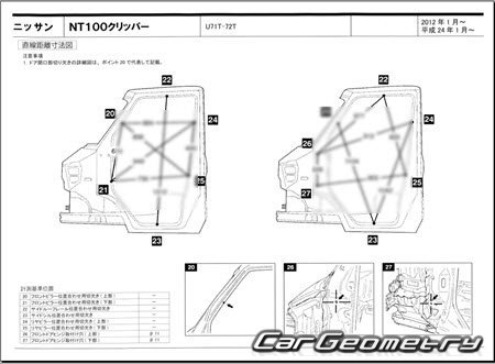 Nissan NT100 Clipper (U71T U72T) 2012-2013 (RH Japanese market) Body dimensions