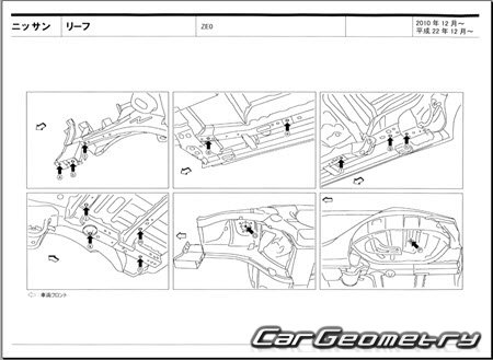 Nissan Leaf (ZE0) 2010-2017 (RH Japanese market) Body dimensions