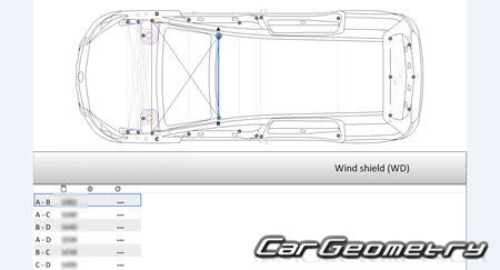 Nissan Lafesta (B35) 2011-2018 (RH Japanese market) Body dimensions