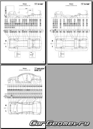 Nissan Bluebird Sylphy (G10) 20002005 (RH Japanese market) Body dimensions