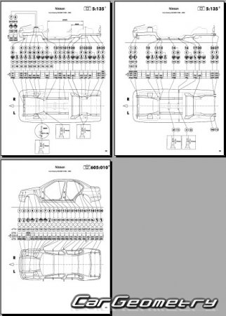 Nissan Sunny (B15) 1998-2004 (RH Japanese market) Body dimensions