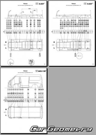 Nissan Caravan (E25) 2001-2012 (RH Japanese market) Body dimensions