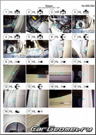 Nissan Cube (Z11) 2002-2008 (RH Japanese market) Body dimensions