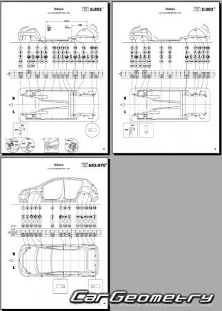 Nissan Tiida (C11) 2004-2012 (RH Japanese market) Body dimensions