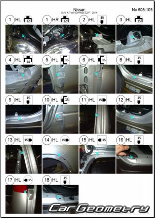 Nissan X-Trail (T31) 20072015 (RH Japanese market) Body dimensions