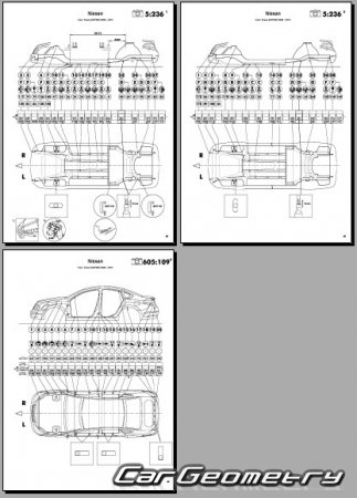 Nissan Teana (J32) 20082014 (RH Japanese market) Body dimensions