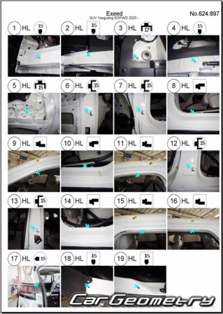   Exeed RX & Yaoguang  2023 Body dimensions