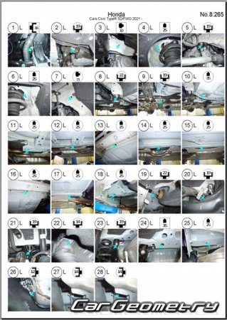 Honda Civic Type R (FL5) 2022-2027 (RH Japanese market) Body dimensions