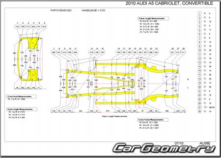 Audi A5 Quattro (8T) Cabrio 2009-2015 Body Repair Manuals