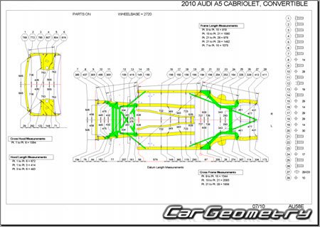 Audi A5 Quattro (8T) Cabrio 2009-2015 Body Repair Manuals