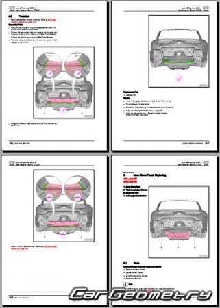 Audi A5 Quattro (8T) Cabrio 2009-2015 Body Repair Manuals