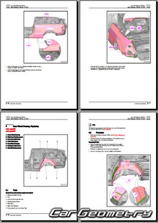 Audi A5 Quattro (8T) Cabrio 2009-2015 Body Repair Manuals