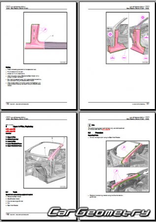 Audi A5 Quattro (8T) Cabrio 2009-2015 Body Repair Manuals