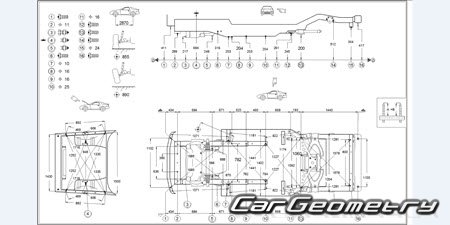 Jaguar XJ6 (XJ40) 19861994 Body dimensions