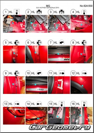   MG EHS & HS 2019-2025 Body Repair Manual