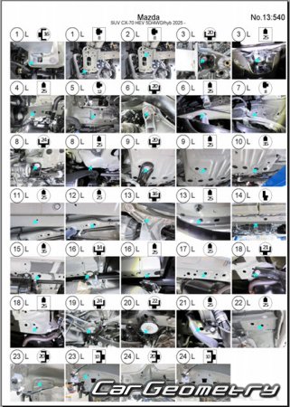   Mazda CX-70 (KJ) 2024-2030 Body Repair Manual
