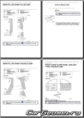   Mitsubishi L200 2020-2023 Body Repair Manual