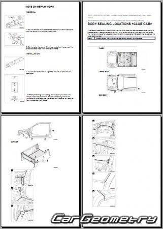   Mitsubishi L200 2020-2023 Body Repair Manual
