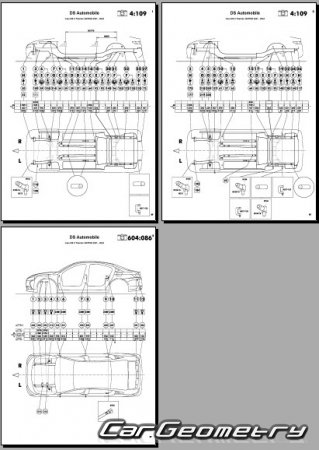 Citroen DS9 (X83) 2021-2024 Body dimensions