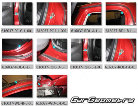  307 20052008 (3DR, 5DR Hatchback) Body dimensions