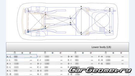   Opel Astra H (Sedan, Caravan) 2007-2012 Body Dimensions