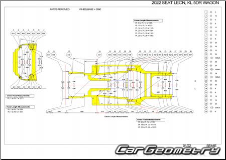 Seat Leon Sportstourer 2020-2027 Body dimensions