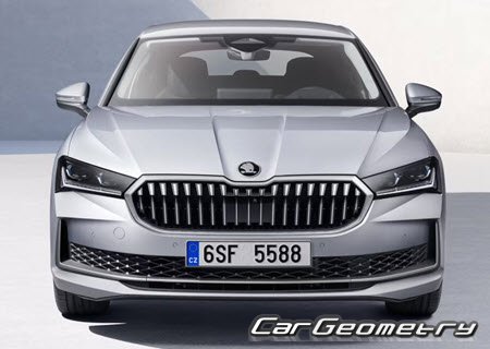 Кузовные размеры Skoda Superb IV (NZ3) 2024–2030, Размеры кузова Шкода СуперБИ Кузовные размеры Skoda Superb IV (NZ3) 2024–2030, Размеры кузова Шкода СуперБИ