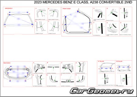 Mercedes E-Class Coupe (C238) 20172023 Body dimensions