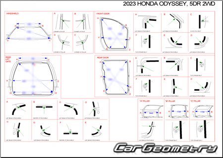   Honda Odyssey 20172024 Body Repair Manual