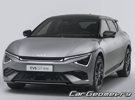 Кузовные размеры Kia EV6 GT (CV) 2024-2028 , Размеры кузова Киа ЕВ6 ГТ рестайлинг Кузовные размеры Kia EV6 GT (CV) 2024-2028 , Размеры кузова Киа ЕВ6 ГТ рестайлинг