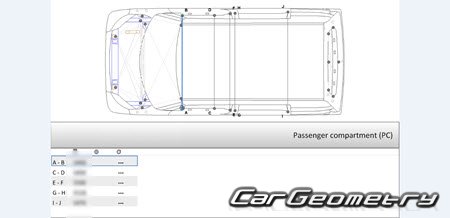 Toyota Tank  Toyota Roomy (M90# M91#) 2016-2020 (RH Japanese market) Body dimensions