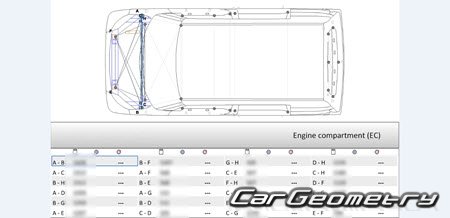 Toyota Tank  Toyota Roomy (M90# M91#) 2016-2020 (RH Japanese market) Body dimensions