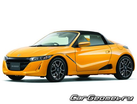 Кузовные размеры Honda S660 (JW5) 2015-2022, Размеры кузова Хонда S660 Кузовные размеры Honda S660 (JW5) 2015-2022, Размеры кузова Хонда S660