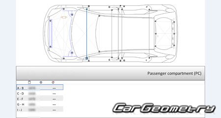 Suzuki Baleno (WB32S WB42S) 2015-2021 (RH Japanese market) Body dimensions