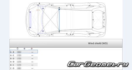 Suzuki Baleno (WB32S WB42S) 2015-2021 (RH Japanese market) Body dimensions