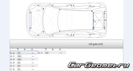 Suzuki Baleno (WB32S WB42S) 2015-2021 (RH Japanese market) Body dimensions