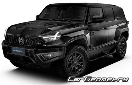 Кузовные размеры Dongfeng MHERO 1 2023-, Размеры кузова Dongfeng M-Hero 917 2023- Кузовные размеры Dongfeng MHERO 1 2023-, Размеры кузова Dongfeng M-Hero 917 2023-
