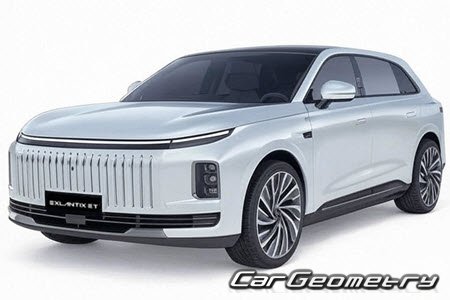 Кузовные размеры EXEED Exlantix ET с 2025, геометрия кузова Эксид Экслантис ЕТ, контрольным размеры кузова EXEED Exlantix ET Кузовные размеры EXEED Exlantix ET с 2025, геометрия кузова Эксид Экслантис ЕТ, контрольным размеры кузова EXEED Exlantix ET