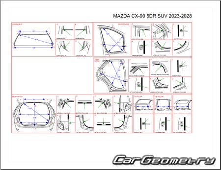   Mazda CX-90 2023-2028 Body Repair Manual