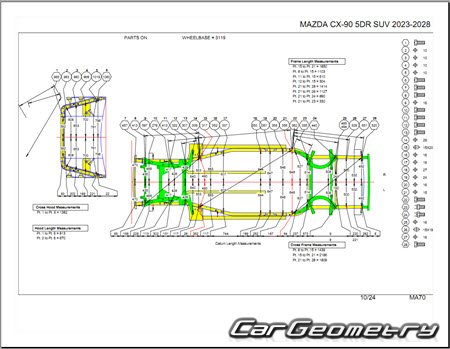   Mazda CX-90 2023-2028 Body Repair Manual