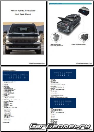   Hyundai Palisade Hybrid (LX3 HEV)  2025 Body Repair Manual
